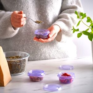 New IKEA Purple Storage Containers PRUTA 2 oz. SET OF 3